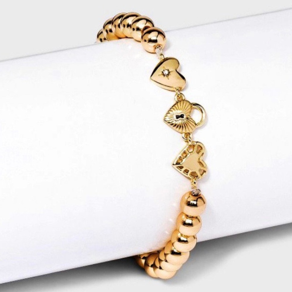 Heart Stretch Locket Bracelet